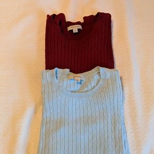 Bundle of Merona Cable Knit Sweaters